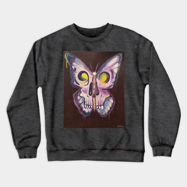 Butterfly Skull 💀 Crewneck Sweatshirt by vantablackclothes